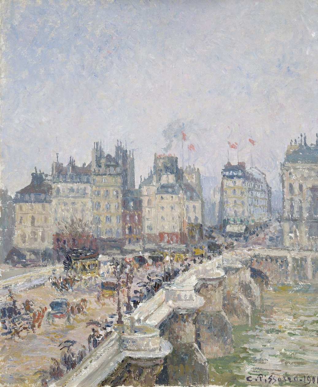 Pont Neuf, Paris, 1901 de Camille Jacob Pissarro