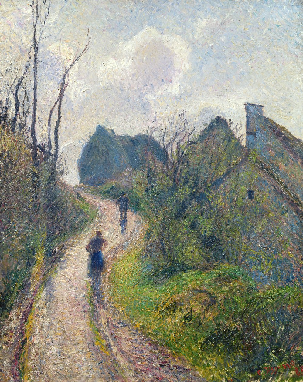 Estrada que escala a Osny, 1883 de Camille Jacob Pissarro