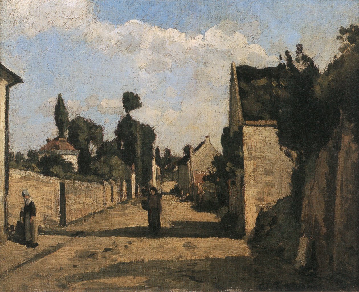 Rua L&39;Hermitage de Camille Jacob Pissarro