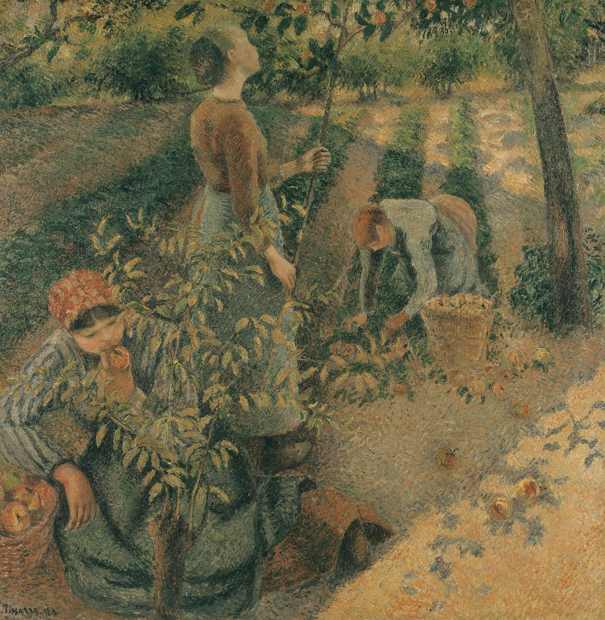 The Apple Pickers, 1886 de Camille Jacob Pissarro
