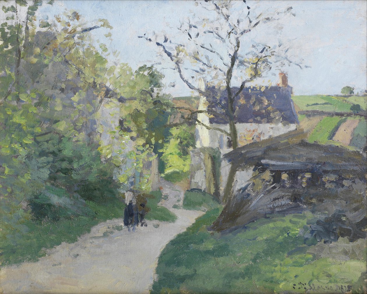 A Grande Inundação em Hermitage de Camille Jacob Pissarro