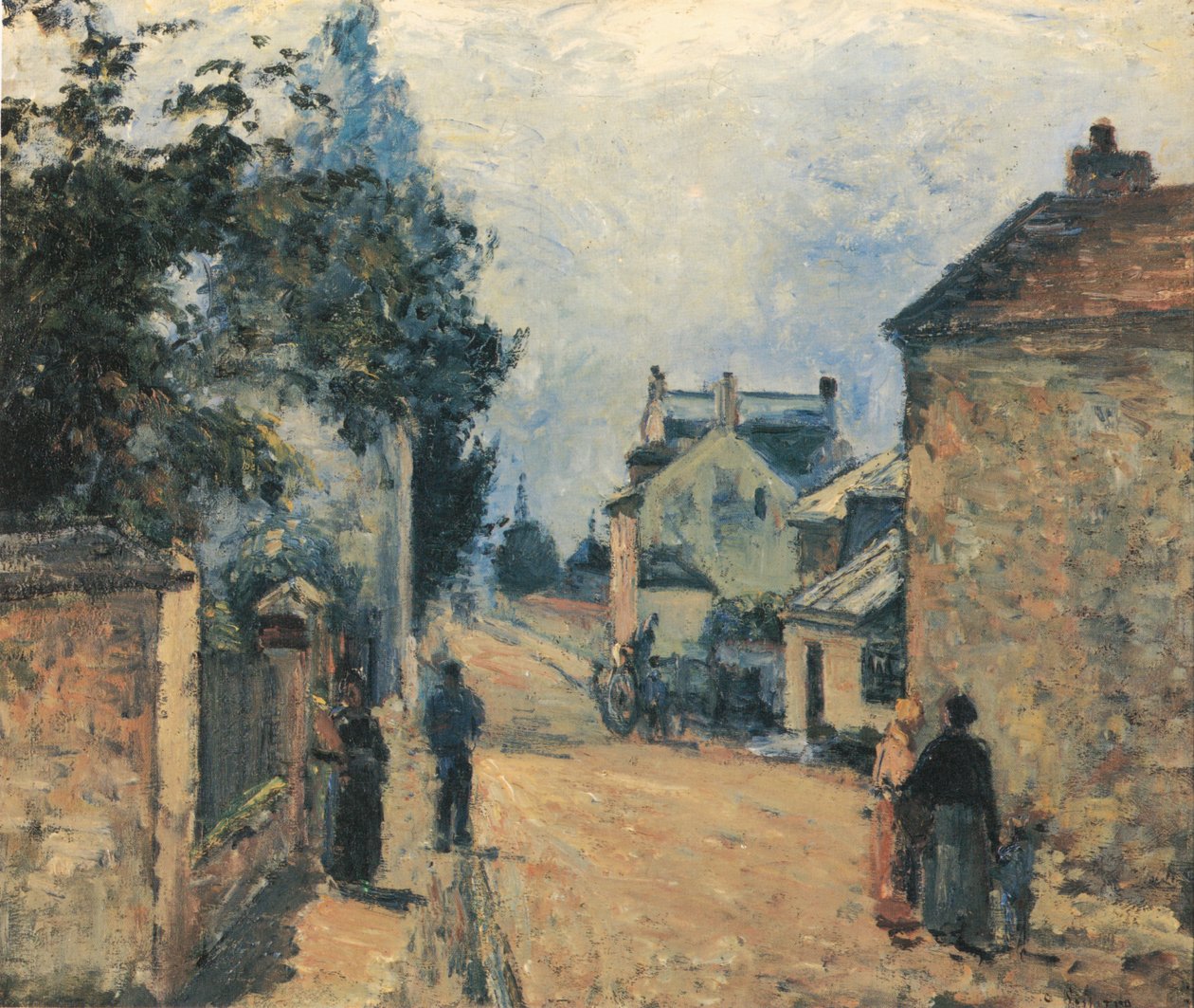 Uma rua em L&39;Hermitage de Camille Jacob Pissarro