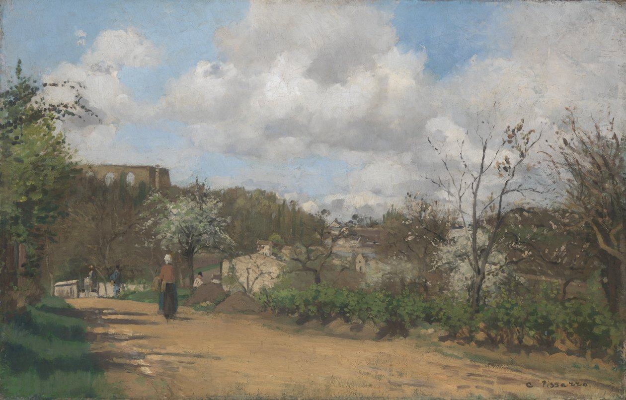 Vista de Louveciennes, 1869-70 de Camille Jacob Pissarro