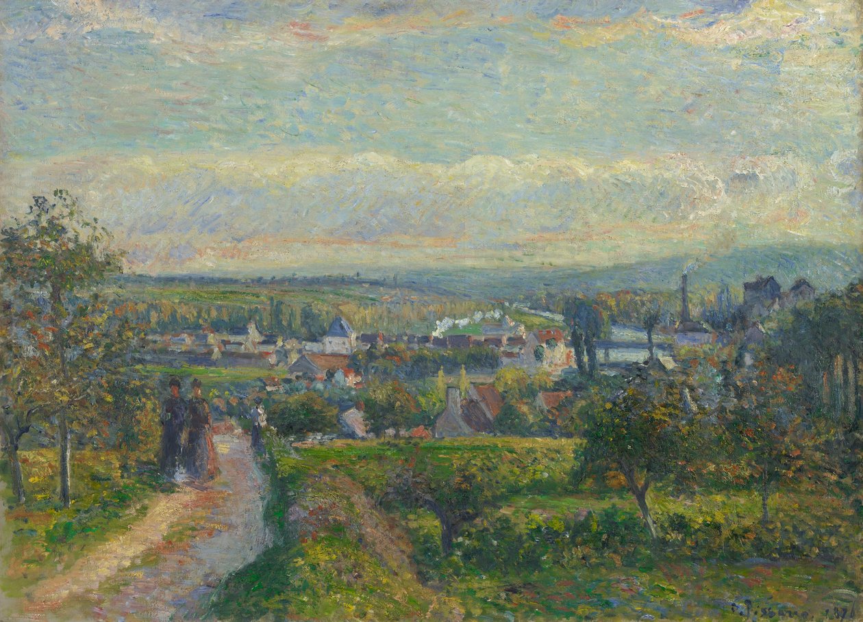 Vista de Saint-Ouen-l&39;Aumône de Camille Jacob Pissarro