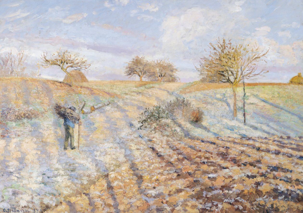 Geada Branca, 1873 de Camille Jacob Pissarro