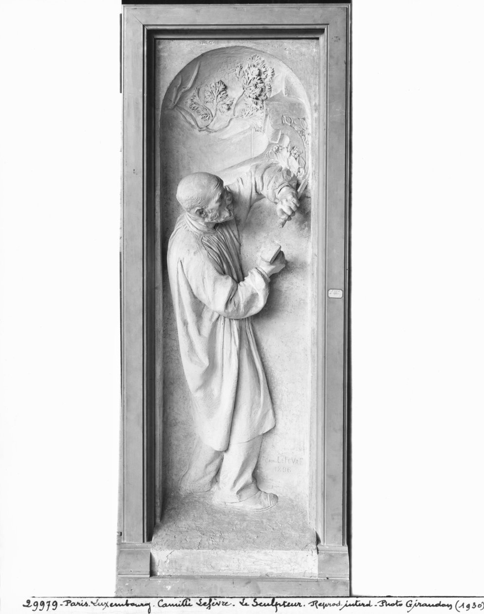 O escultor, 1896 (gesso) de Camille Lefevre