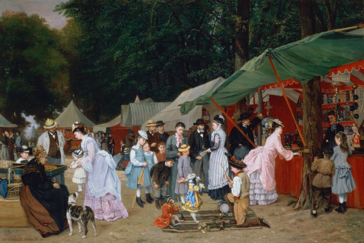 Na feira, 1877 de Camille Leopold Cabaillot Lasalle