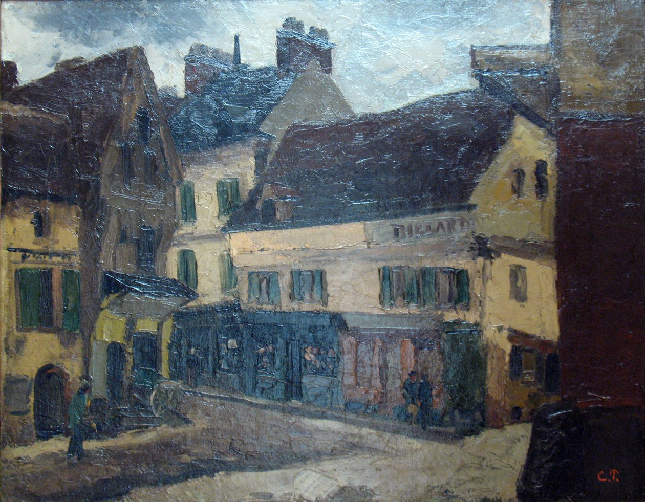 Uma praça em La Roche-Guyon de Camille Jacob Pissarro