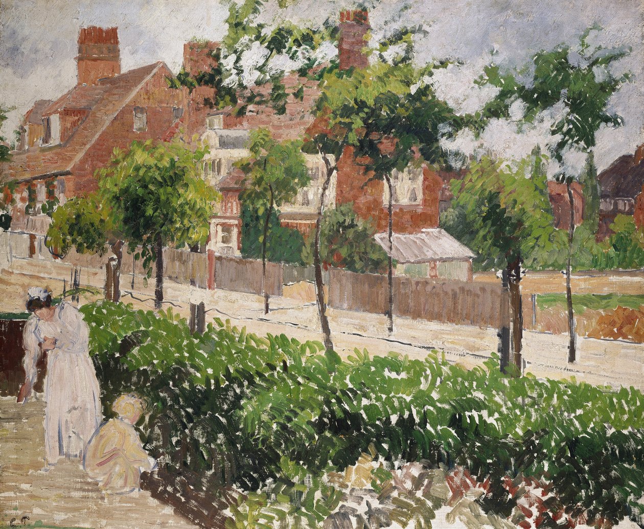 Bedford Park, Bath Road, Londres, século XIX de Camille Jacob Pissarro