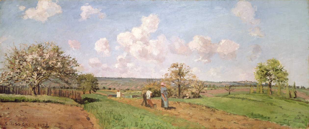 &39;Nos campos&39;, 1872 de Camille Jacob Pissarro
