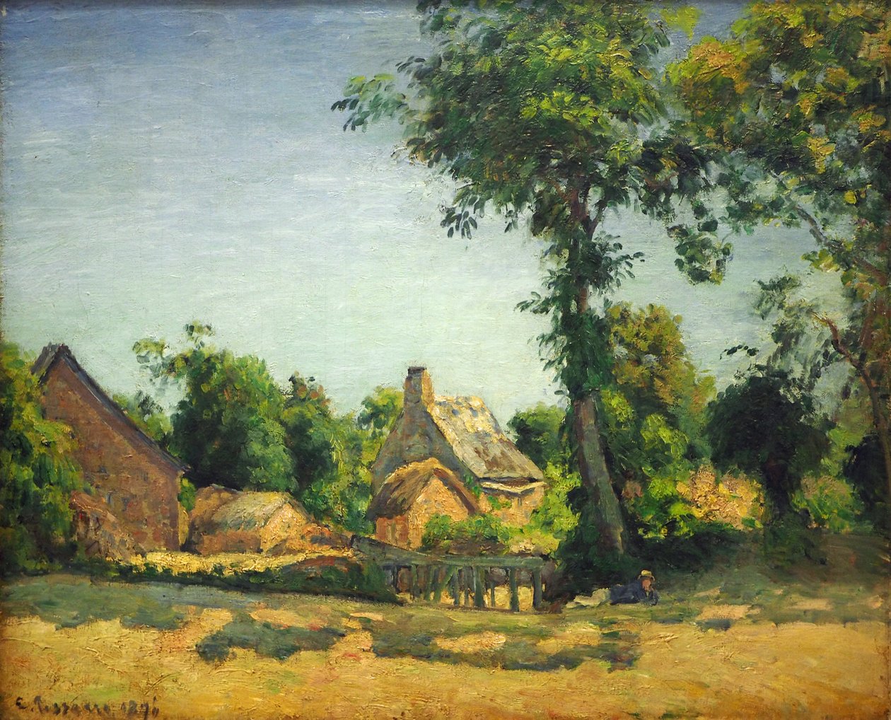 Paisagem (Dorf Melleraye, Departamento Mayenne de Camille Jacob Pissarro