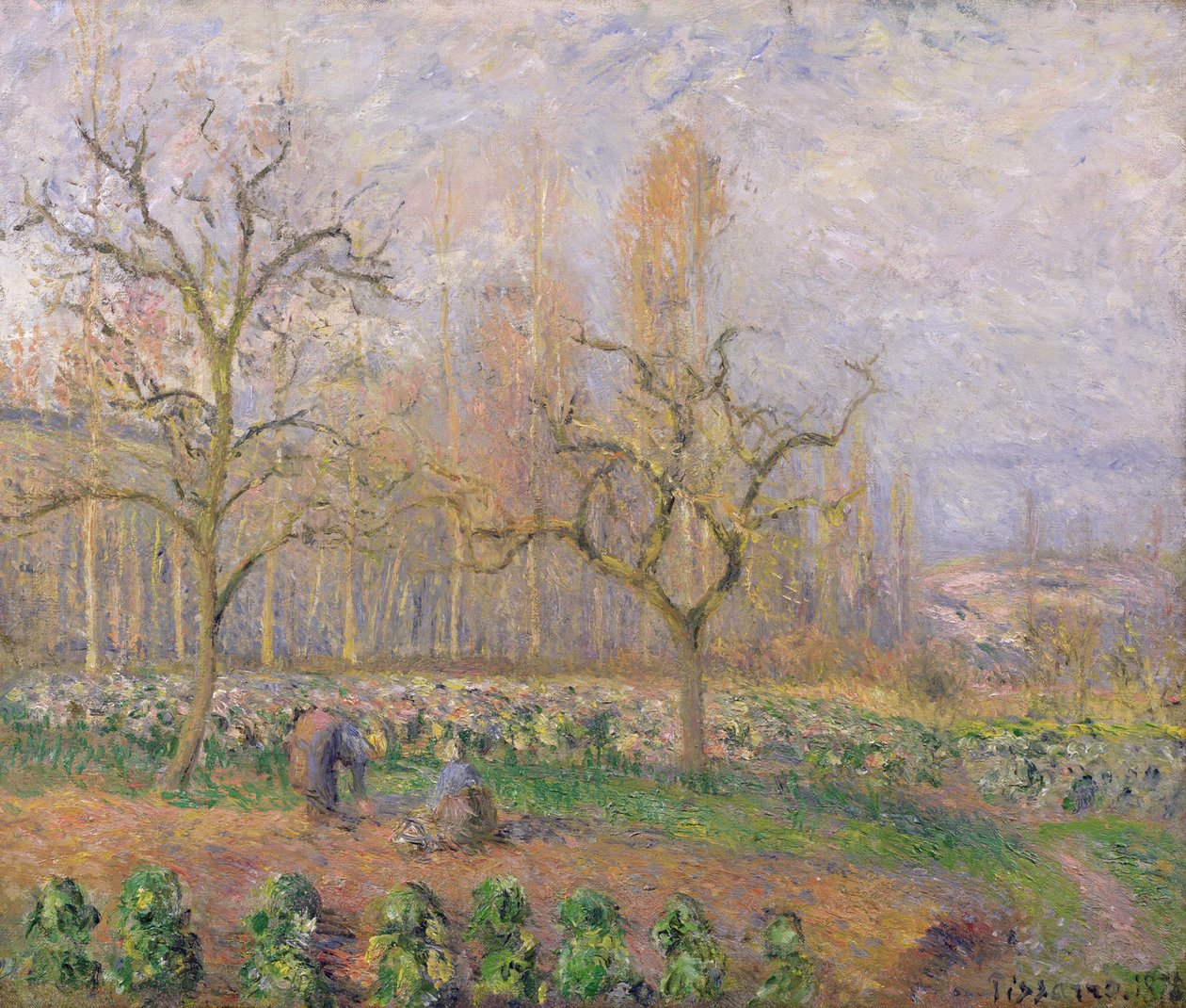 Pomar em Pontoise, 1878 de Camille Jacob Pissarro