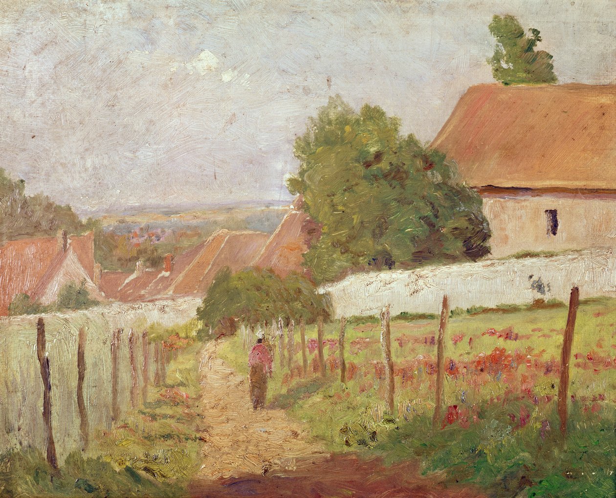 Paisagem, de, ile, de, frança de Camille Jacob Pissarro