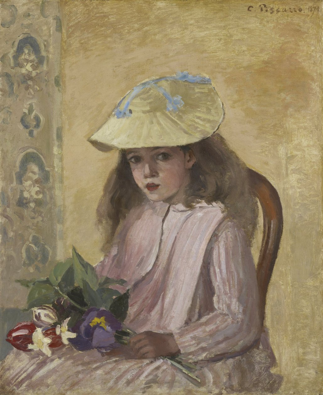 Retrato da Filha do Artista, 1872 de Camille Jacob Pissarro