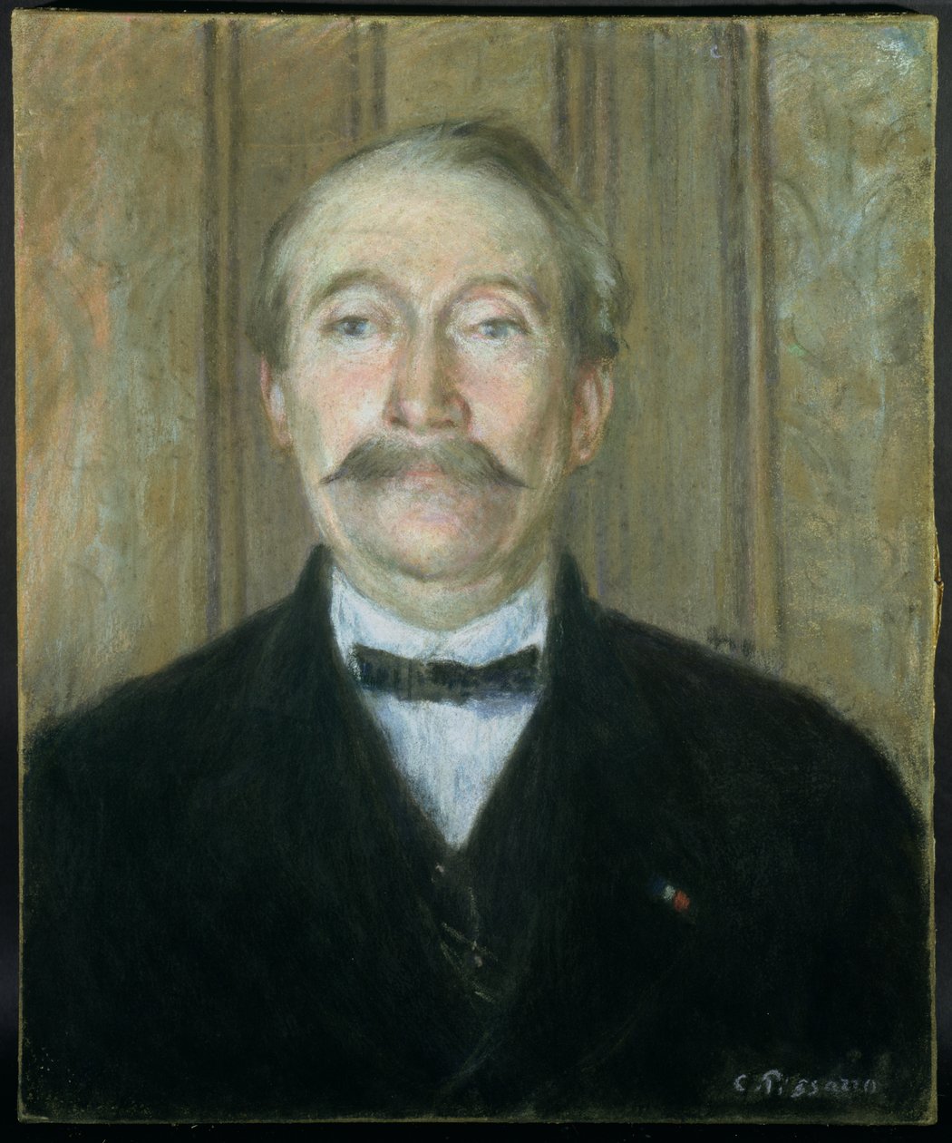 Retrato do Patriarca (pastel sobre papel) de Camille Jacob Pissarro