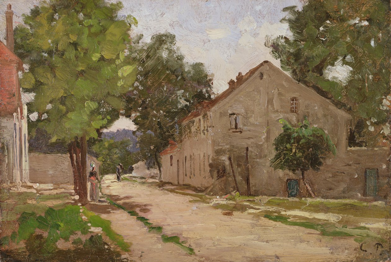 Estrada de Port-Marly, c.1860-67 de Camille Jacob Pissarro