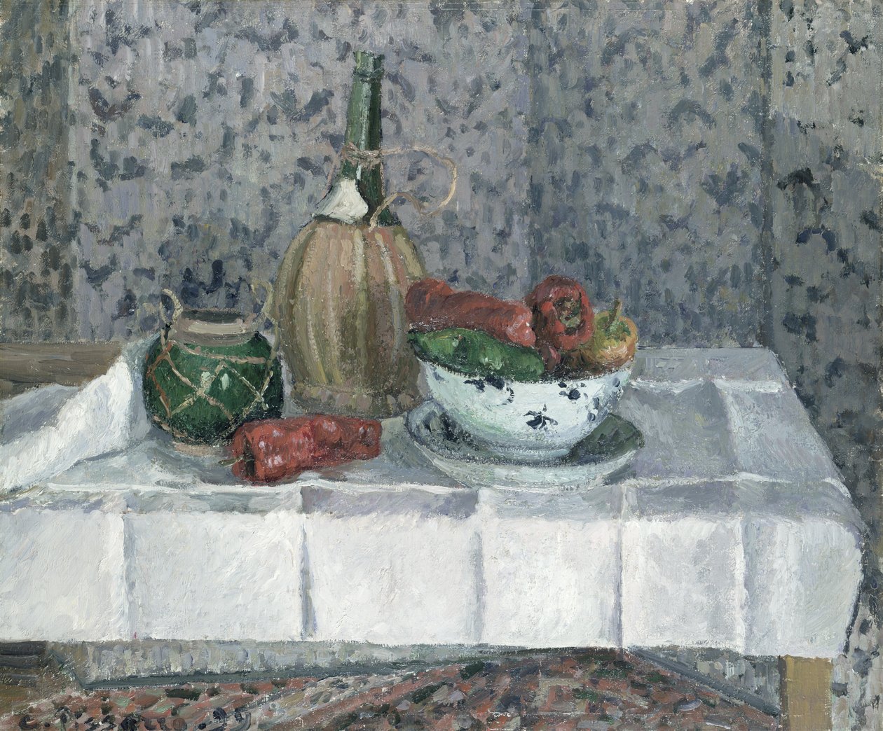 Ainda vida com pimentas, 1899 de Camille Jacob Pissarro