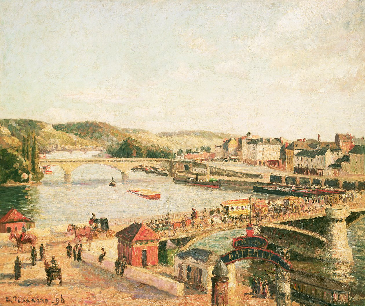 Sol em Rouen, 1896 de Camille Jacob Pissarro