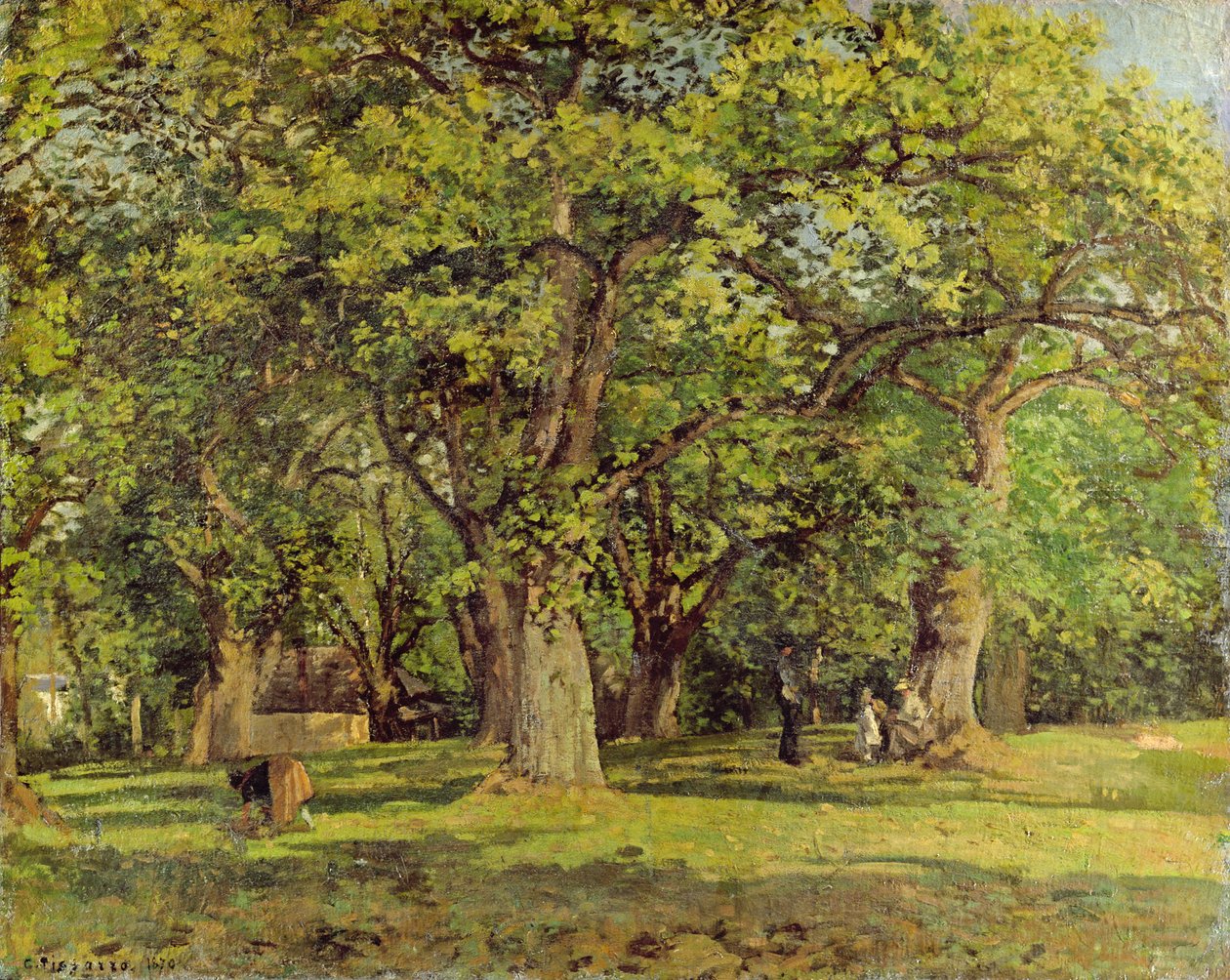 A floresta, 1870 de Camille Jacob Pissarro