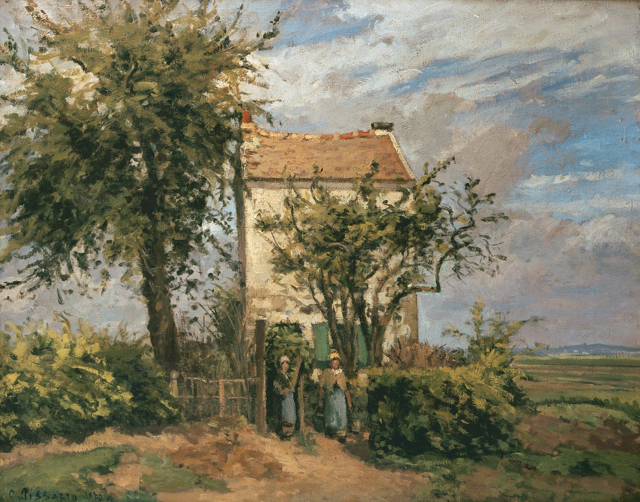 A estrada para Rueil de Camille Jacob Pissarro