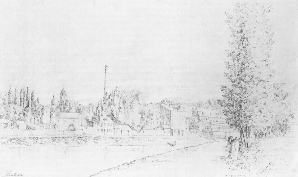 Vista de Pontoise de Camille Jacob Pissarro