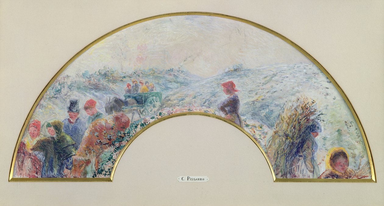 Inverno, retorno da feira, 1878 de Camille Jacob Pissarro