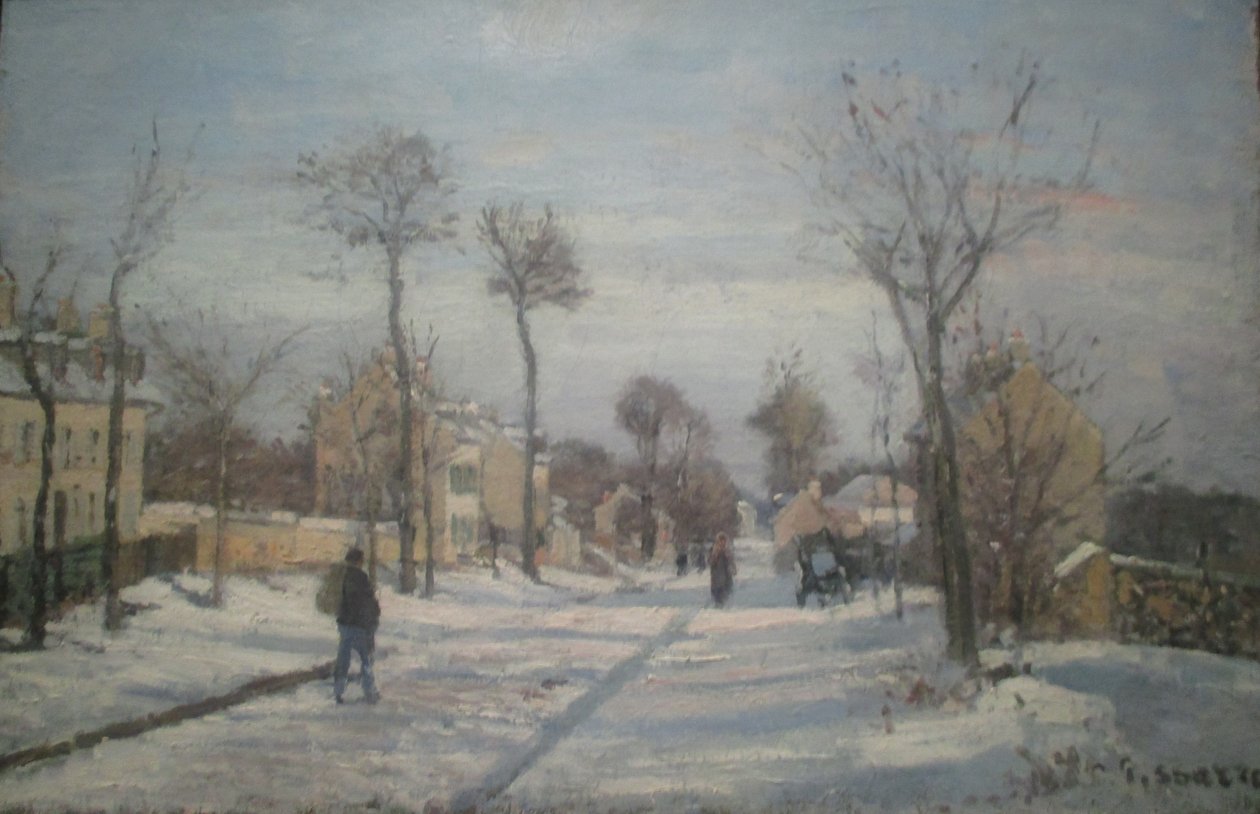 a rota de Versalhes para Louveciennes de Camille Jacob Pissarro