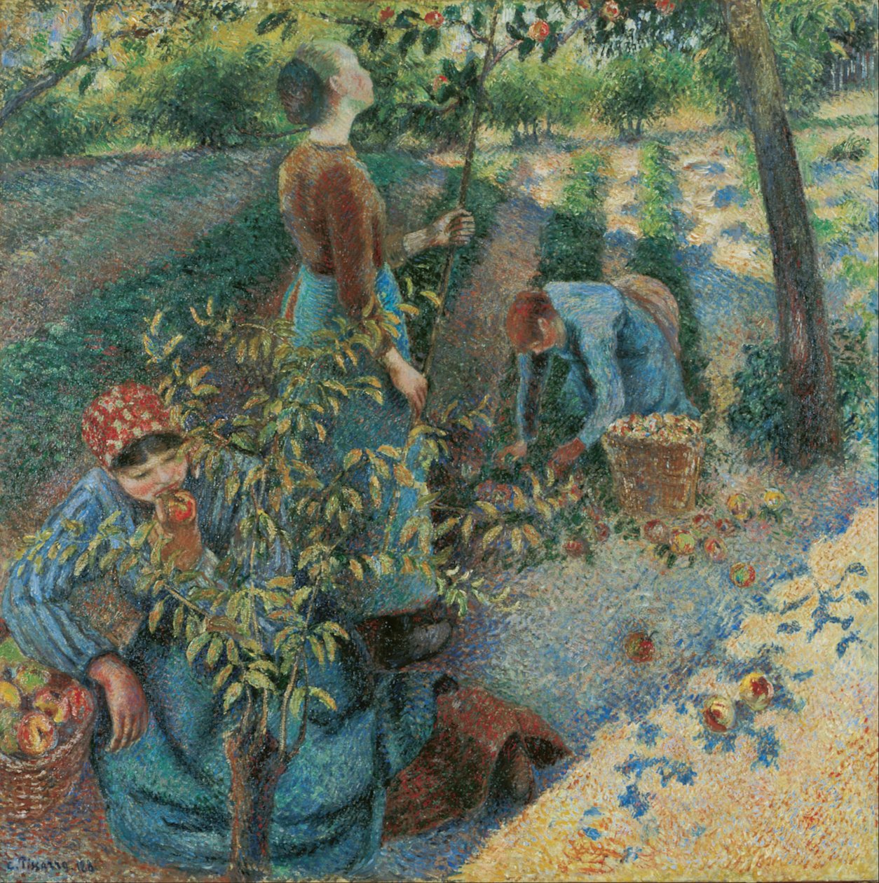 Colheita de maça de Camille Jacob Pissarro