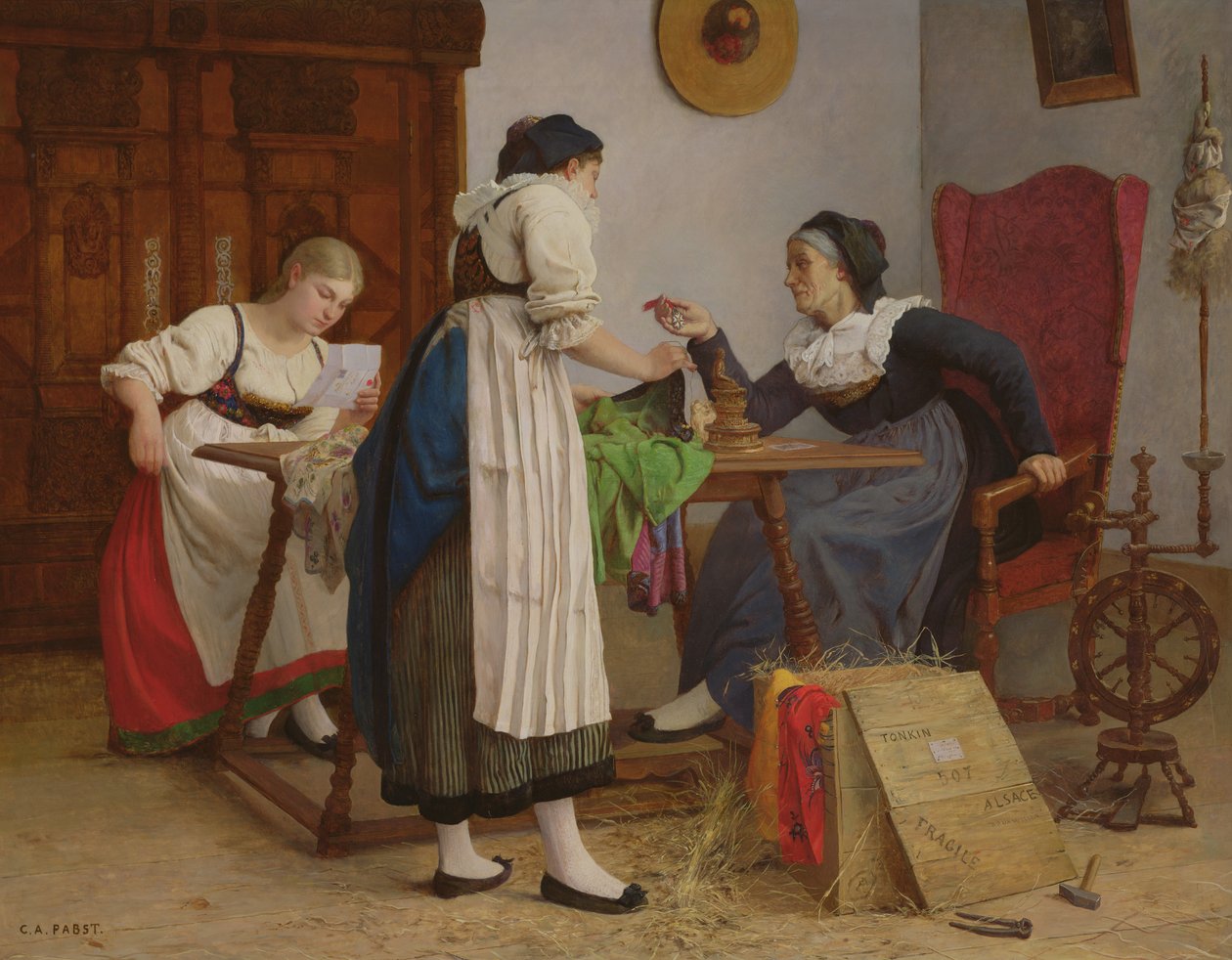 A carta de Tonkin, 1898 de Camille Alfred Pabst