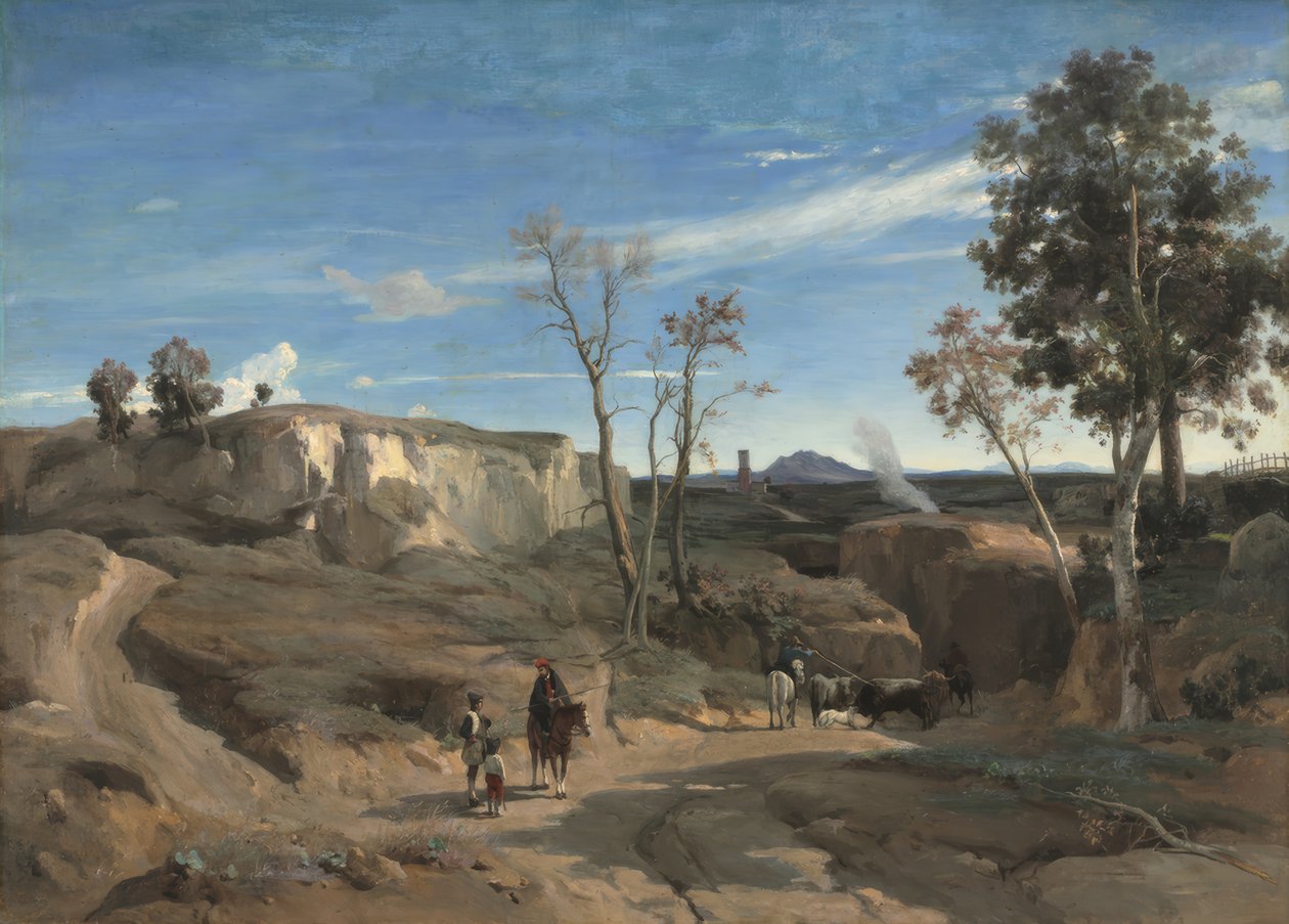 La Cervara, a Campagna Romana de Camille Corot
