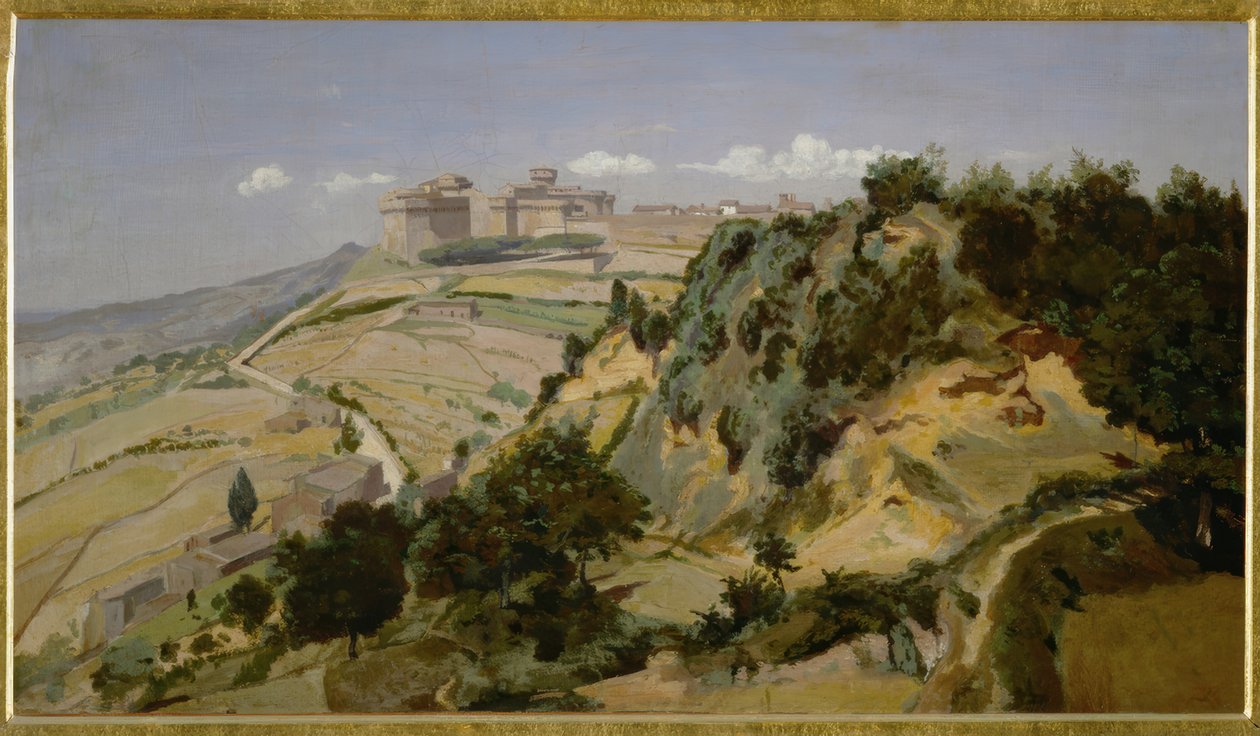 A cidadela de Volterra de Jean Baptiste Camille Corot