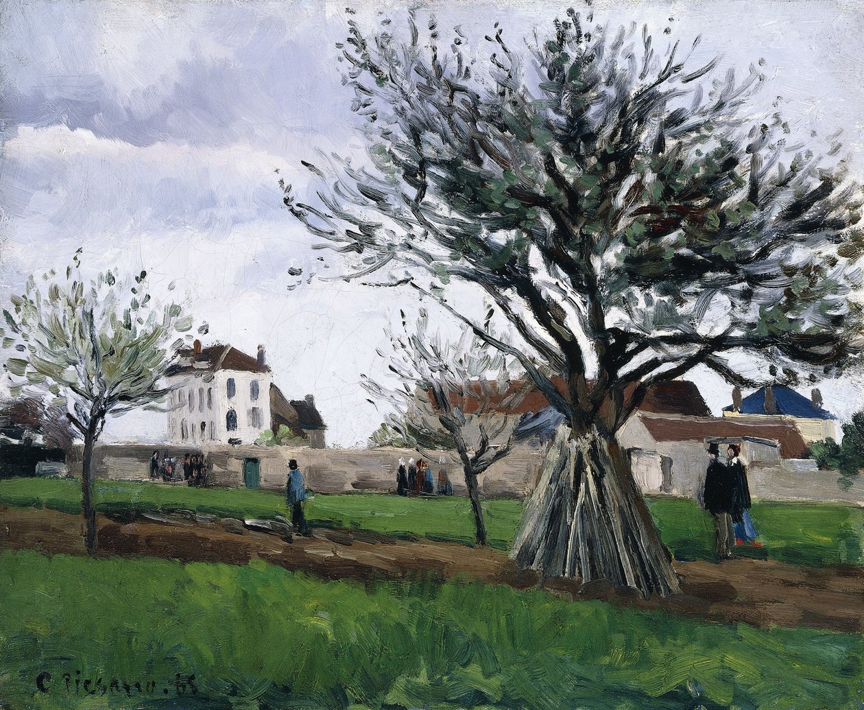 Macieiras em Pontoise de Camille Jacob Pissarro