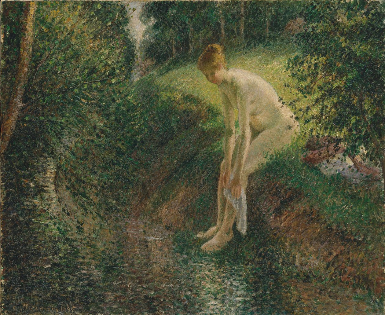 Banhista no Bosque, 1895 de Camille Jacob Pissarro