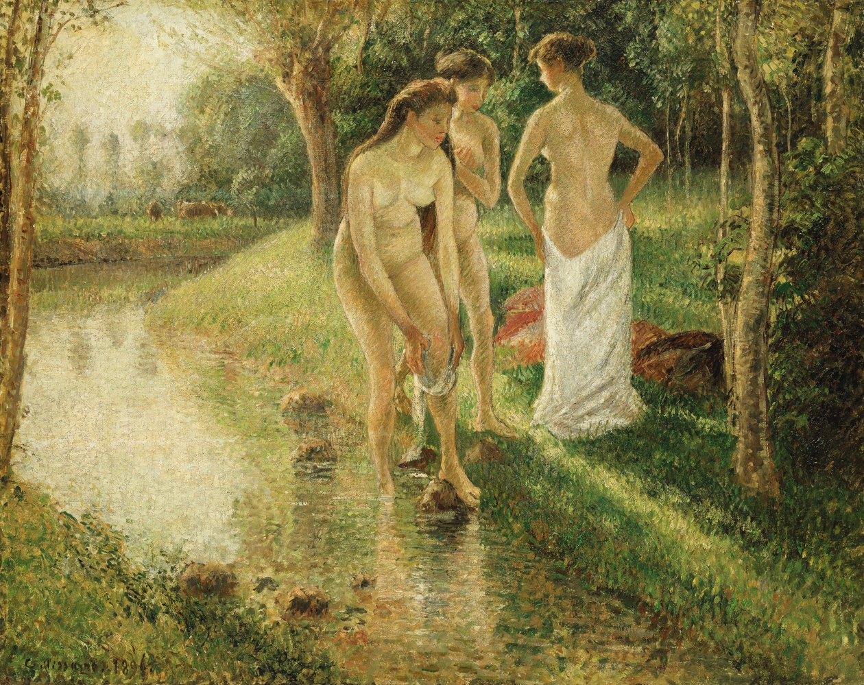 Banhistas, 1896 de Camille Jacob Pissarro