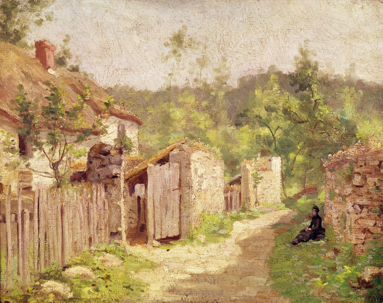 Casa Daumier em Valmondois de Camille Jacob Pissarro