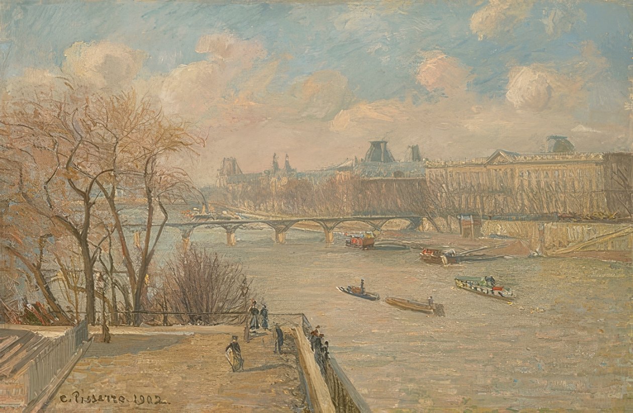 O Louvre da Pont Neuf 1902 de Camille Jacob Pissarro