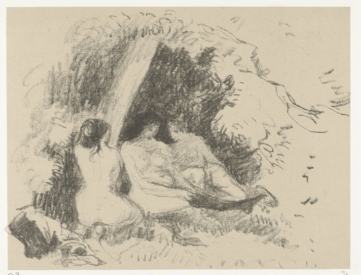 Três mulheres nuas
Femmes nues de Camille Jacob Pissarro