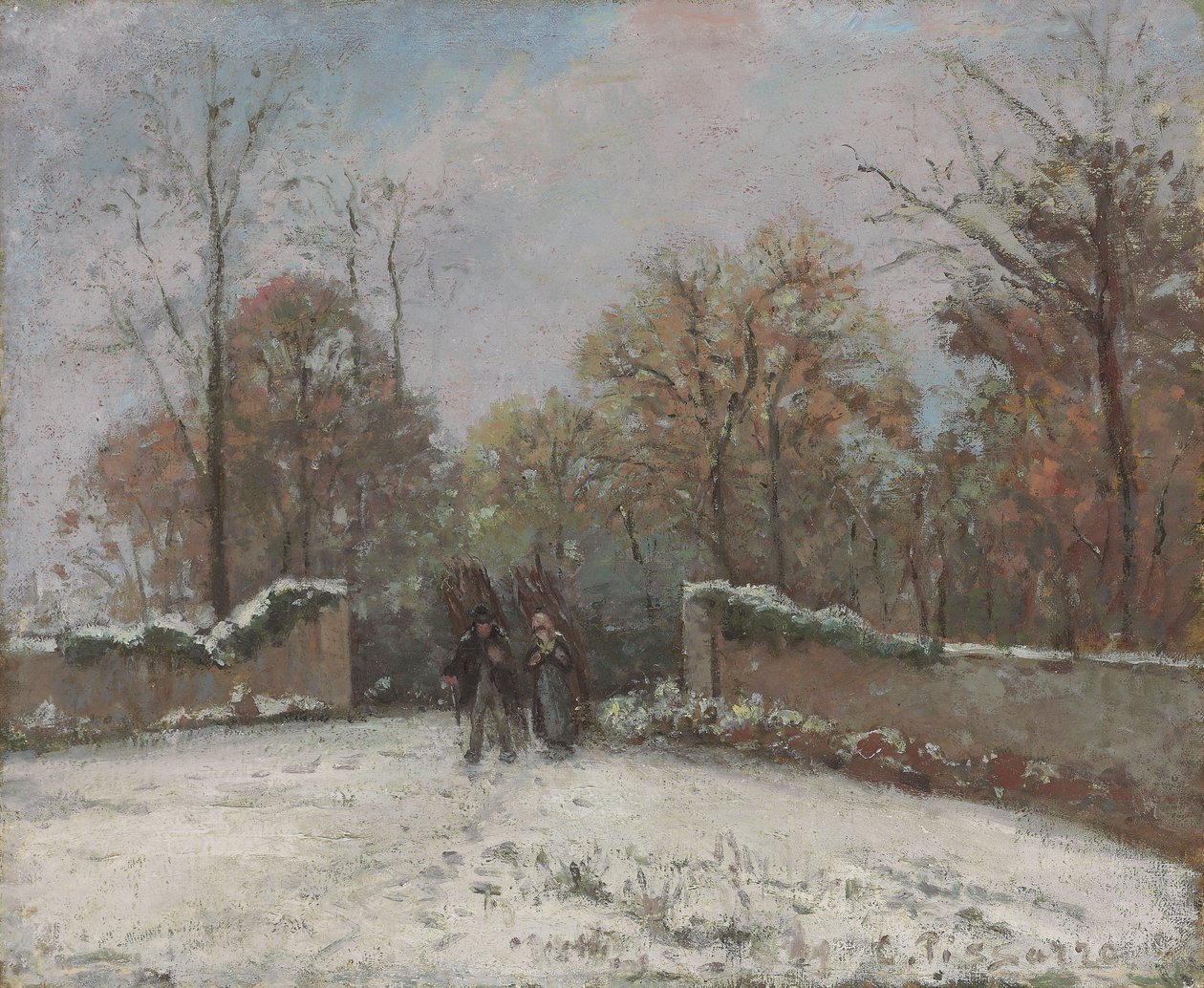 Entrando na floresta de Marly, de Camille Jacob Pissarro