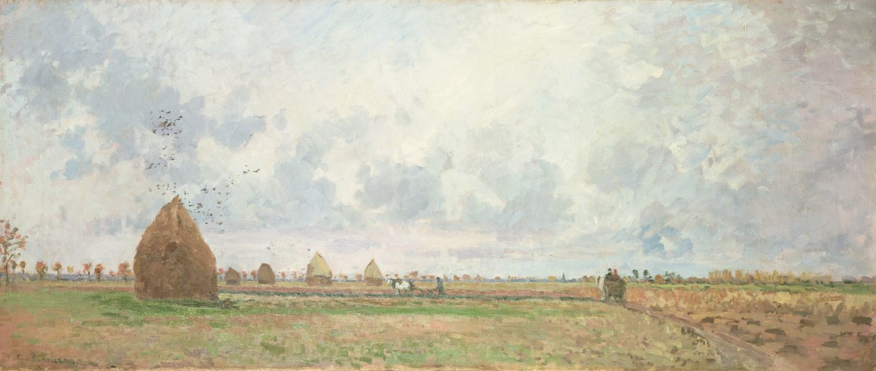 Quatro Estações, Outono, 1872 de Camille Jacob Pissarro