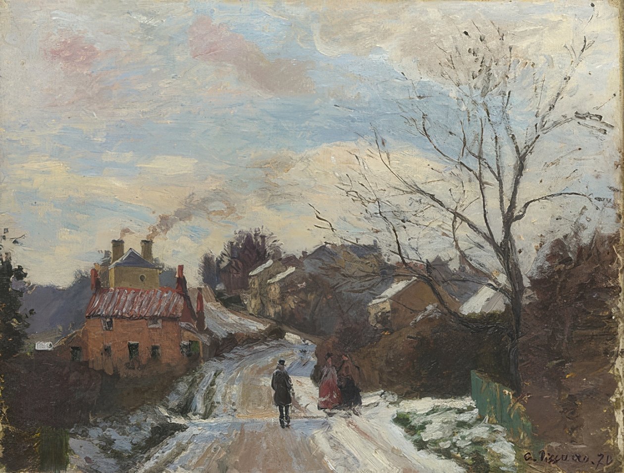 Monte da raposa, Norwood superior. 1870 de Camille Jacob Pissarro