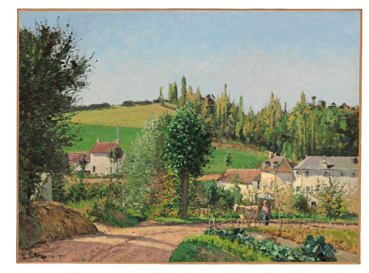 Hamlet próximo a Pontoise, 1872 de Camille Jacob Pissarro