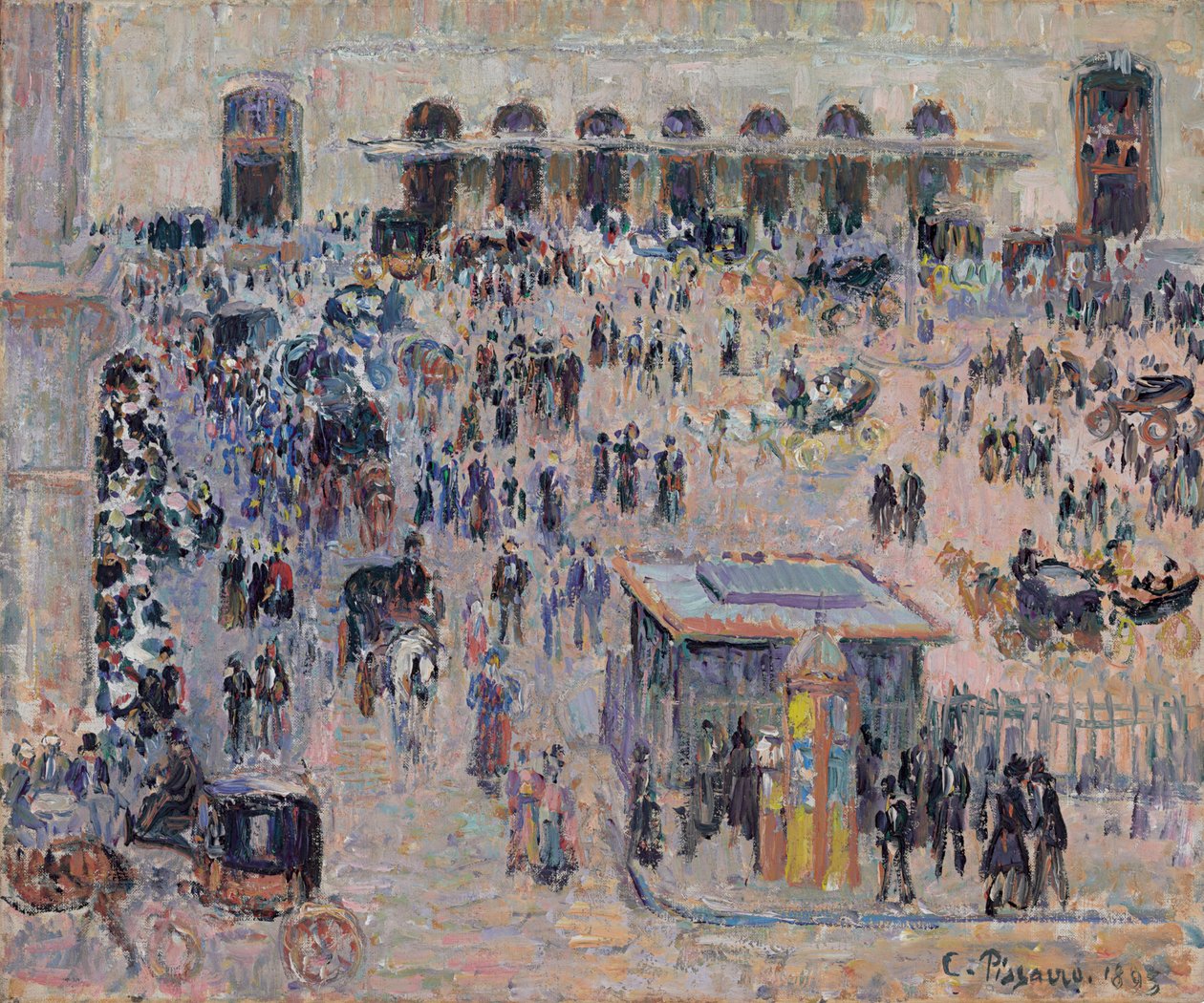 Place du Havre e Gare Saint-Lazare, 1893 de Camille Jacob Pissarro