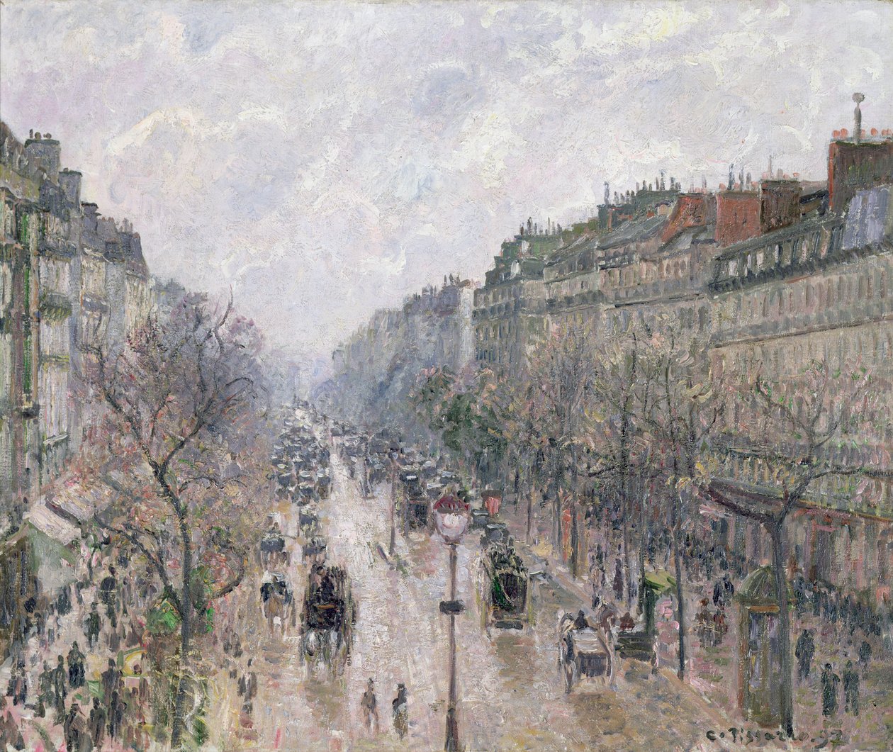 Boulevard Montmartre de Camille Jacob Pissarro