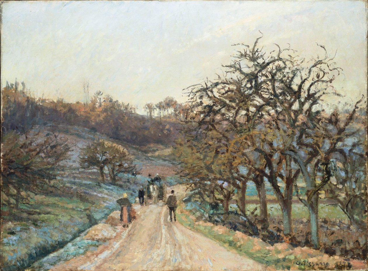 Pomar perto de d "Osny, Pontoise, 1874 de Camille Jacob Pissarro