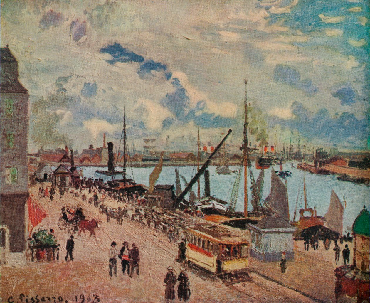 Porto exterior de Le Havre, 1903 de Camille Jacob Pissarro