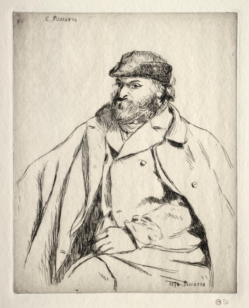 Paul Cezanne, 1874. de Camille Jacob Pissarro