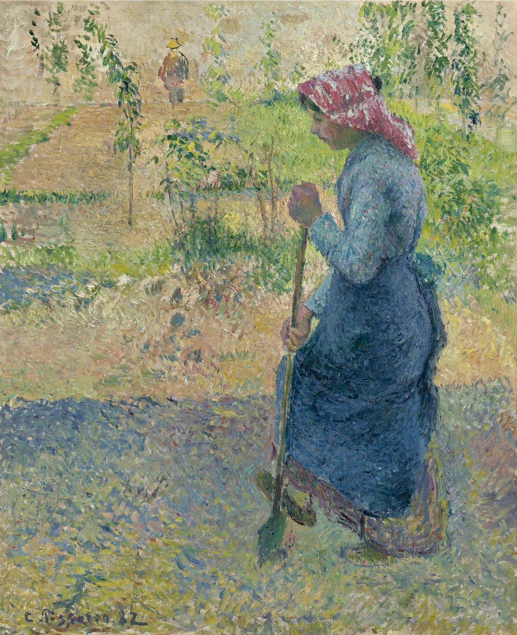 Camponesa Trabalhando, 1882 de Camille Jacob Pissarro