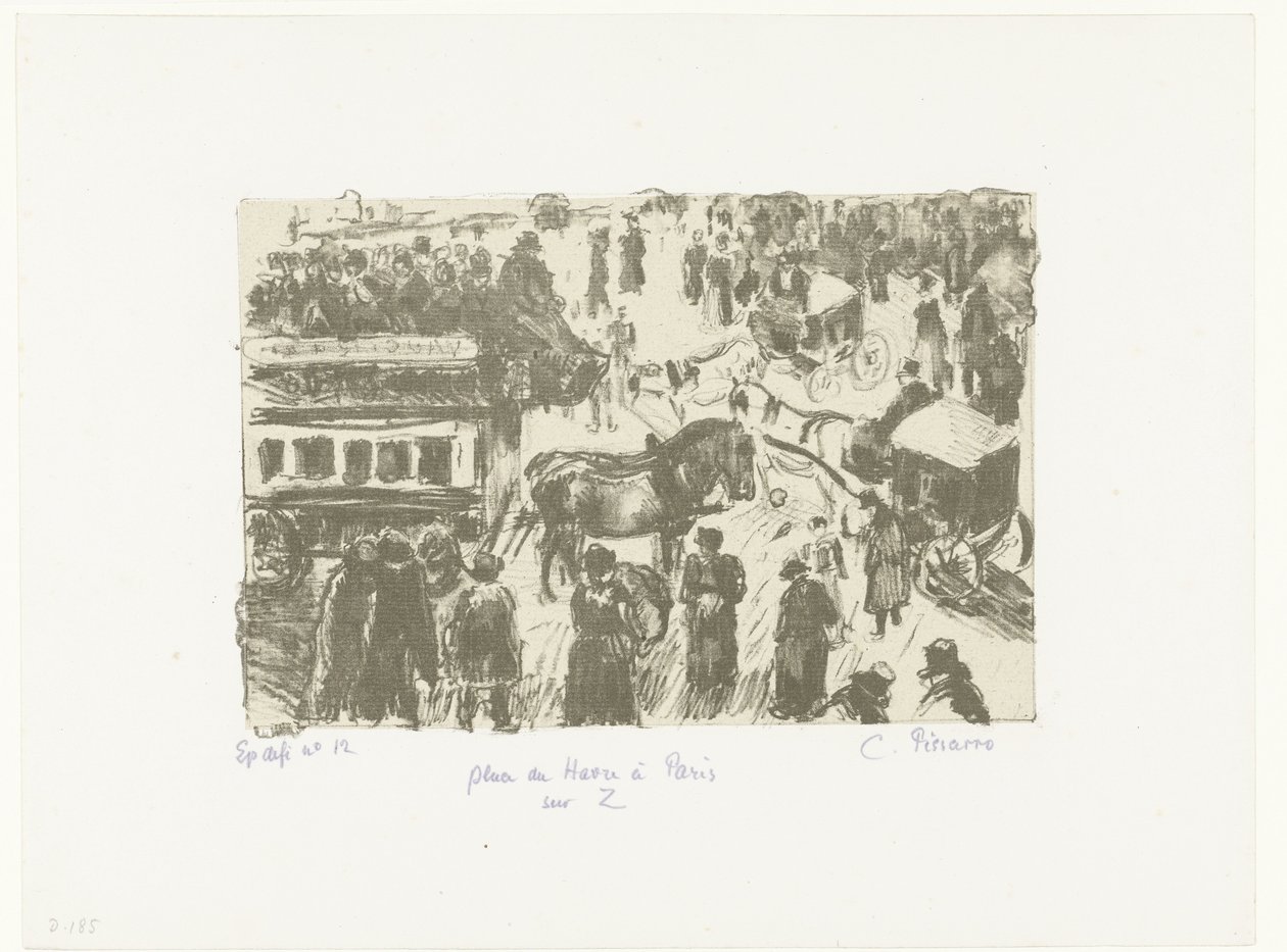 Place du Havre
Place du Havre em Paris em Z (título sobre o objecto) de Camille Jacob Pissarro