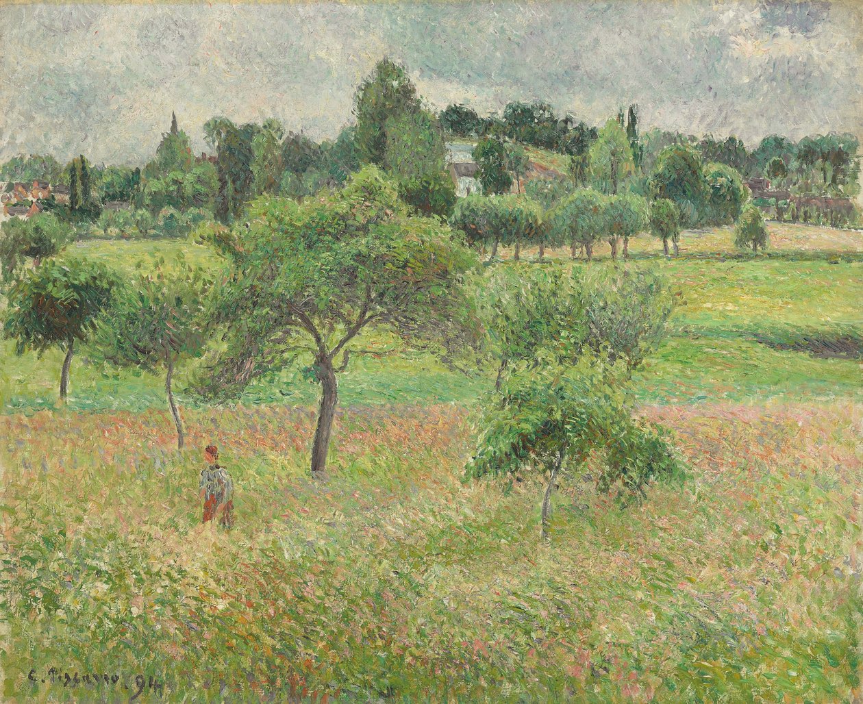 Macieiras em Éragny, 1894 de Camille Jacob Pissarro