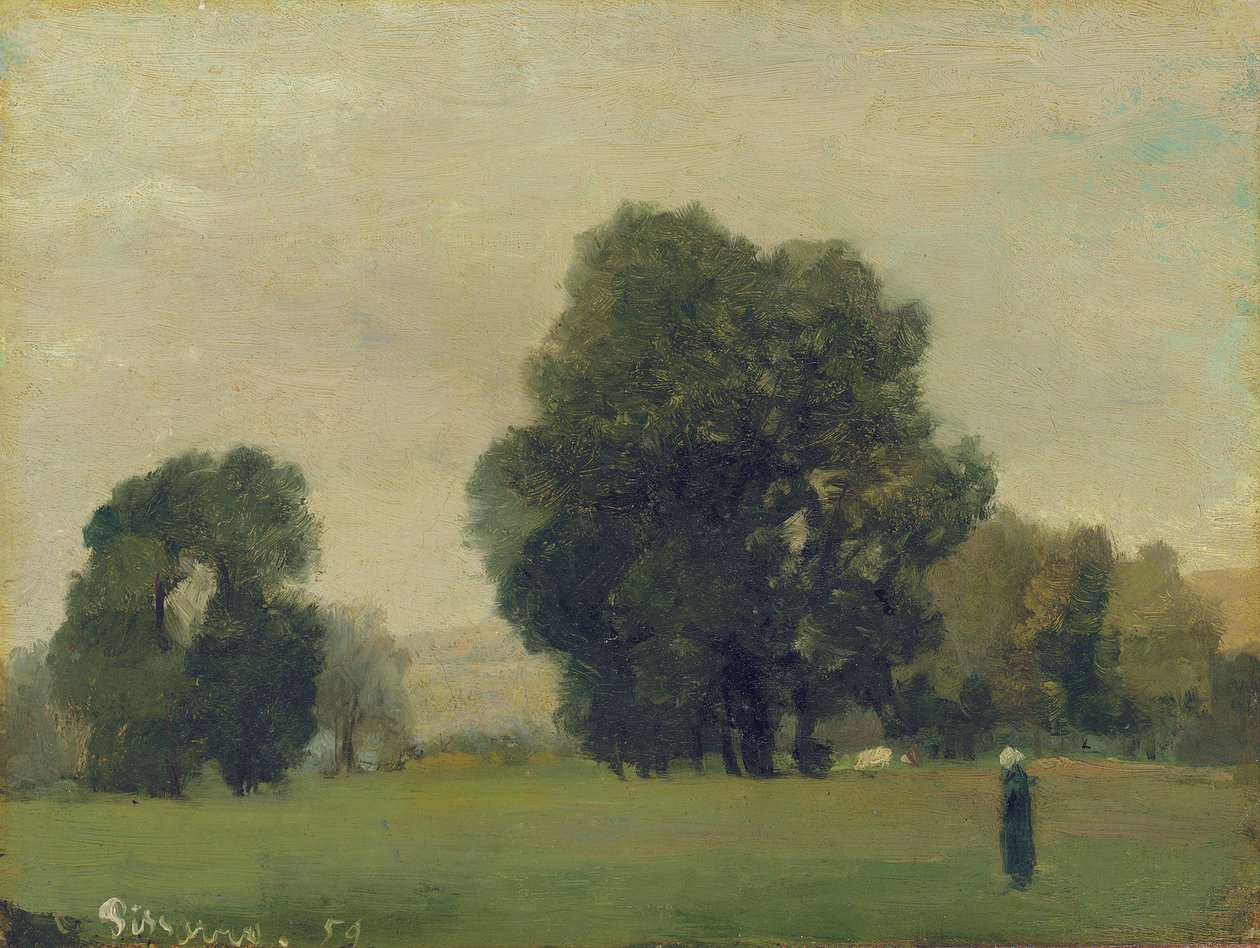 Prados de La Roche-Guyon, 1859 de Camille Jacob Pissarro